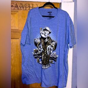 Popeye blue shirt men size 3XL